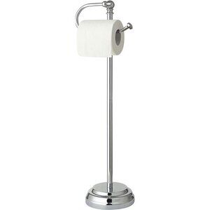 Classic Bathroom Free Standing Toilet Tissue Paper Roll Holder Stand